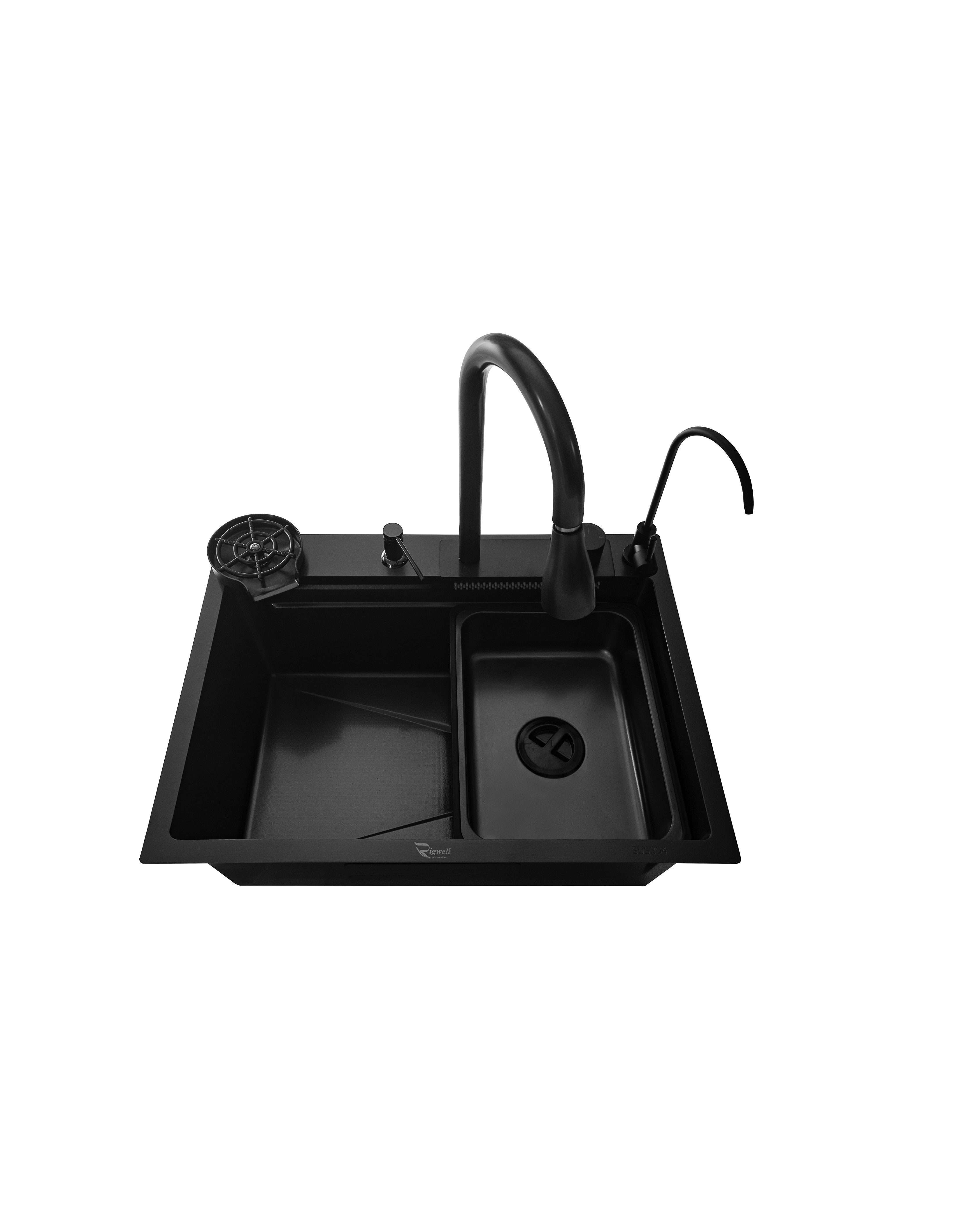 Single Bowl Waterfall Sink