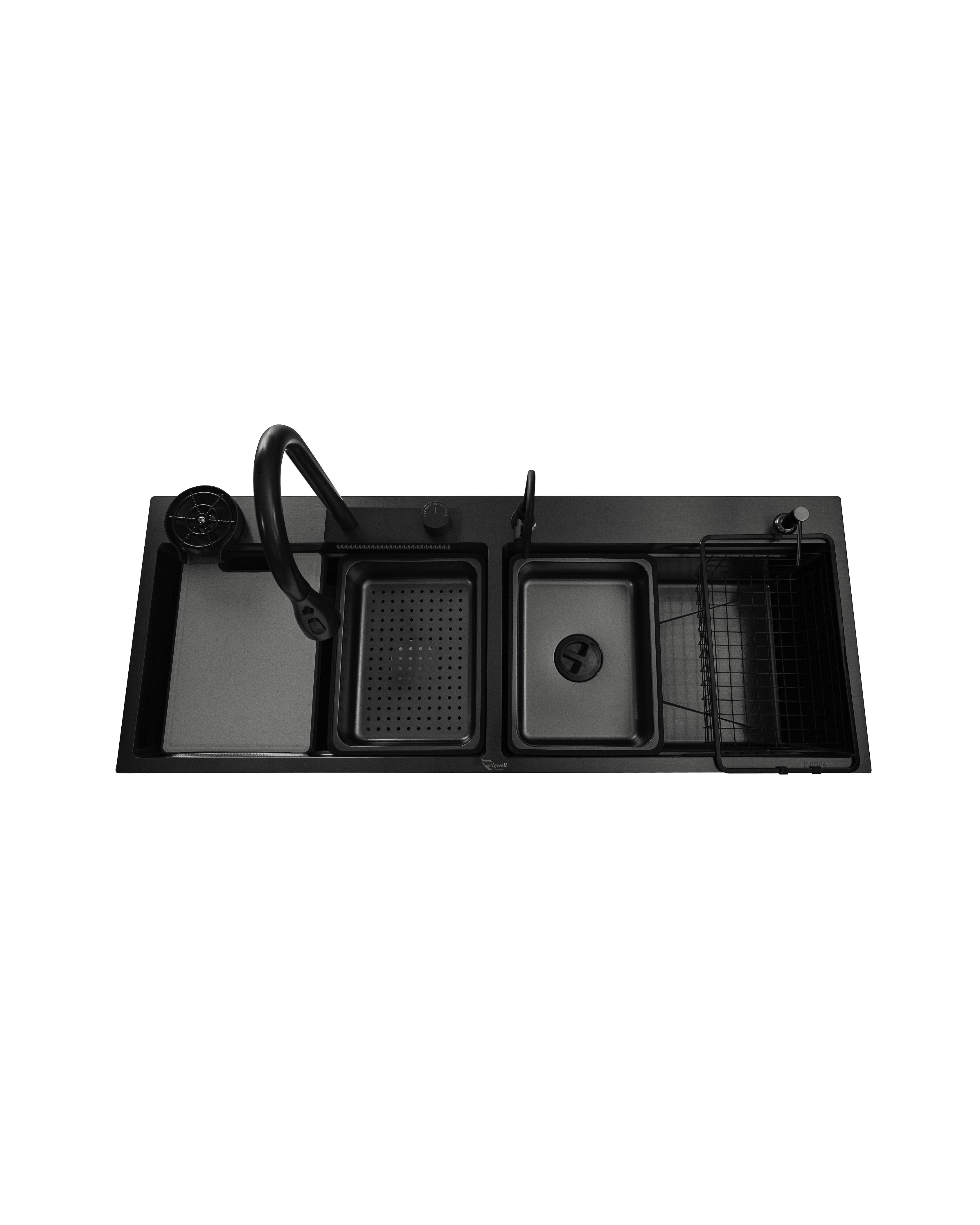 Double Bowl Waterfall Sink 47" * 18" * 9"