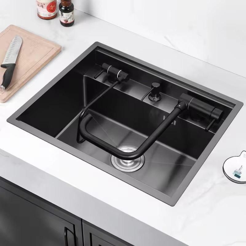 Hidden Kitchen Sink in Black