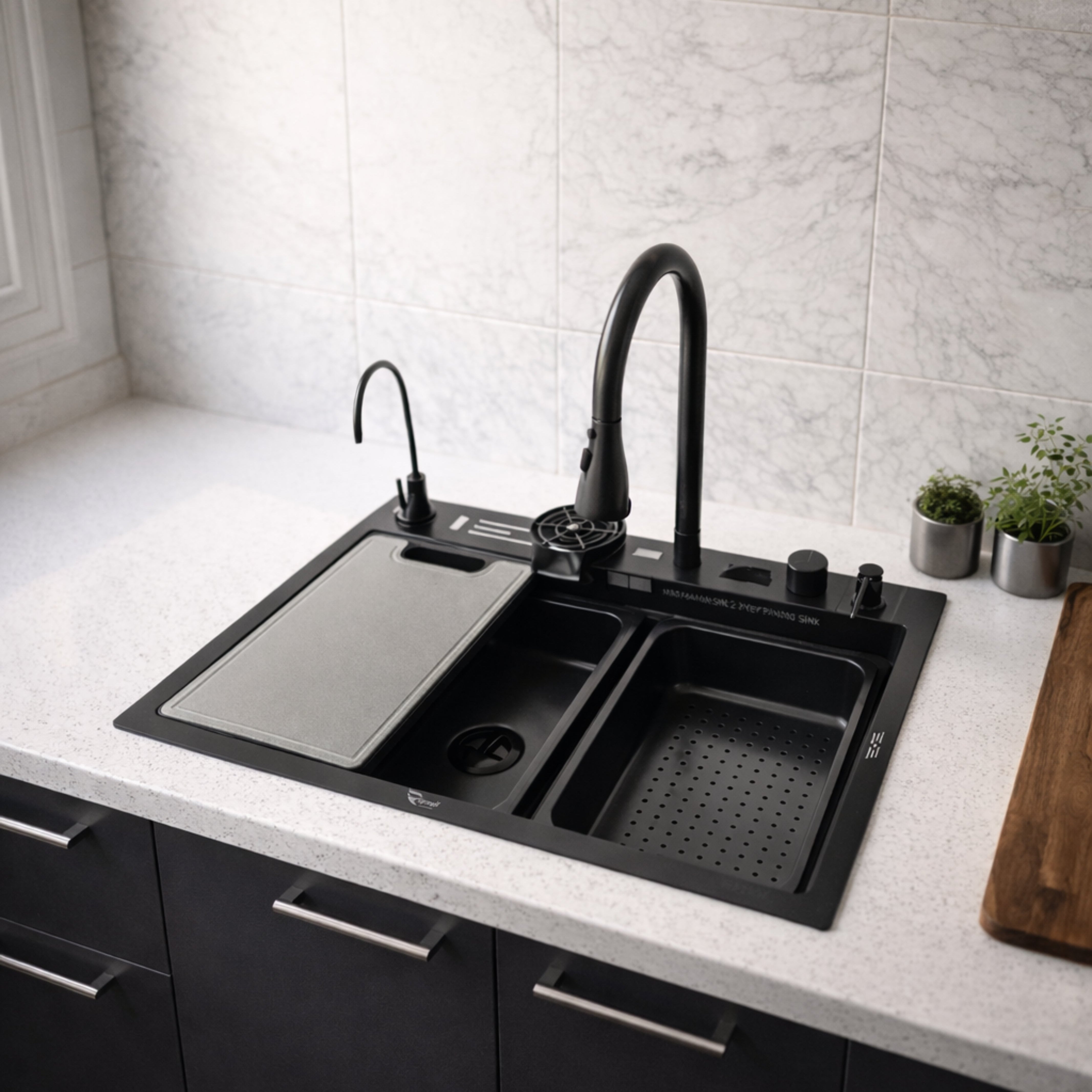 2 Key Piano Waterfall Sink