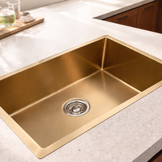 Royal Gold Single Bowl Sinks