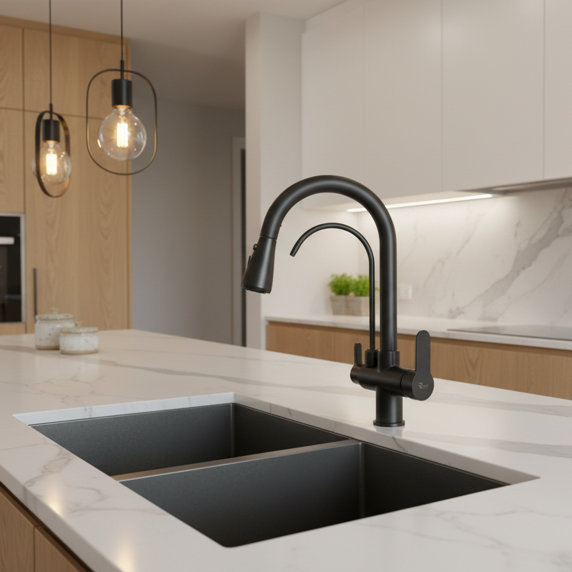 Rigwell Pullout Faucet with In-Built RO Tap