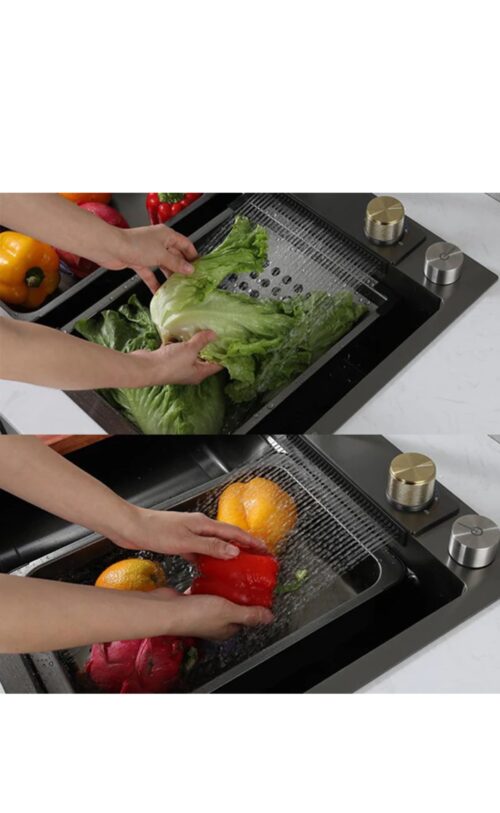 2 Key Waterfall Kitchen Sink