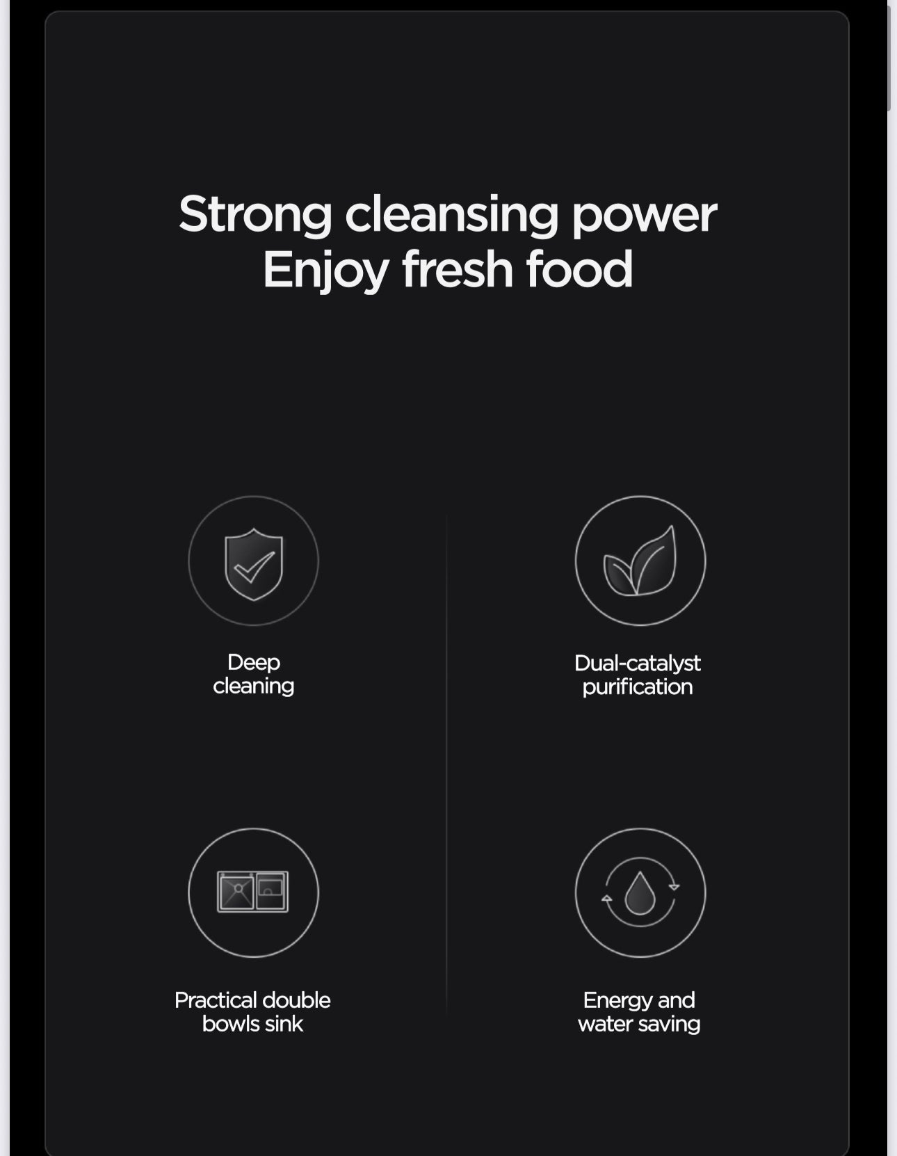 Intelligent Purification Kitchen Sink with Lid