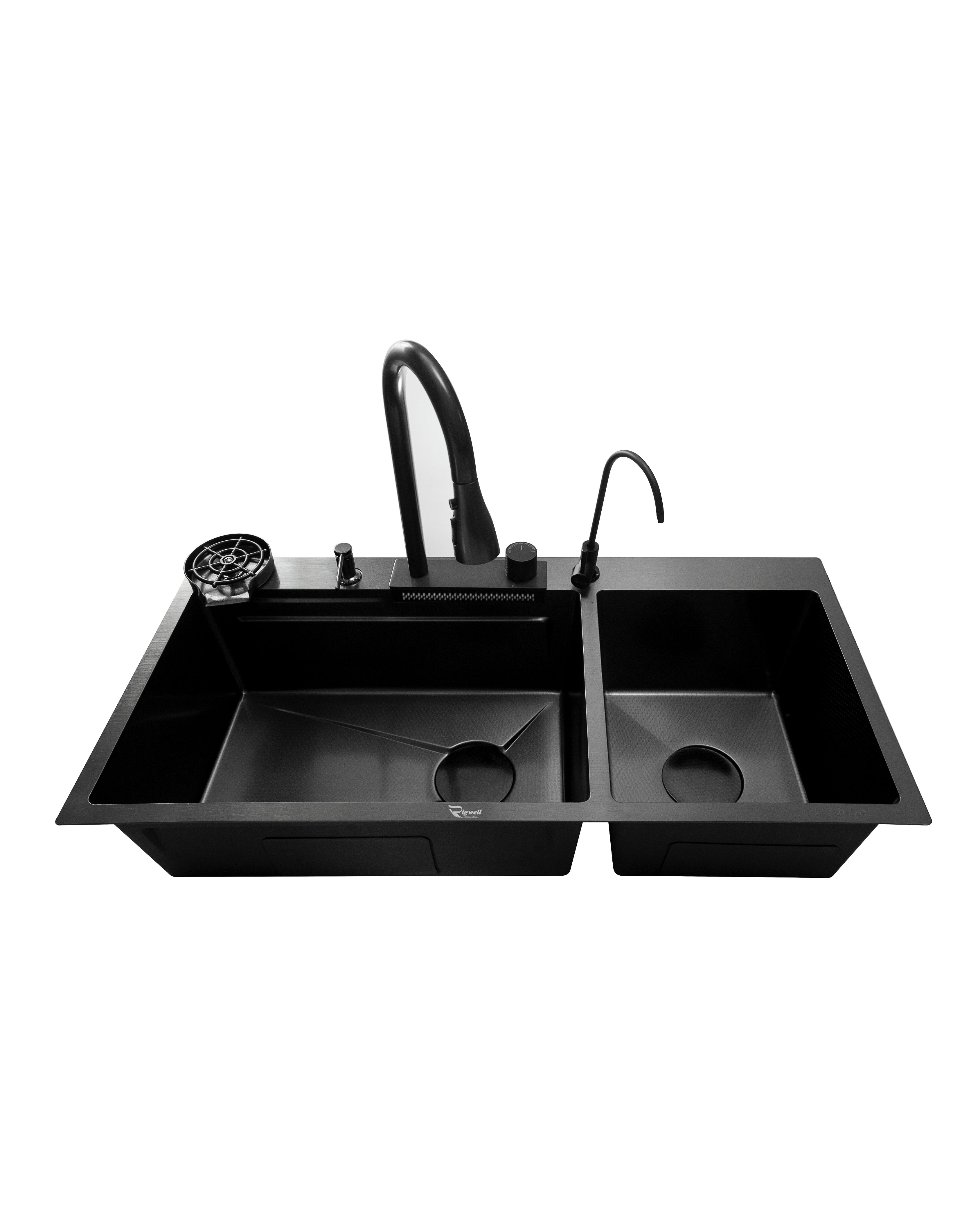 Double Bowl Waterfall Sink 37" * 18" * 9"