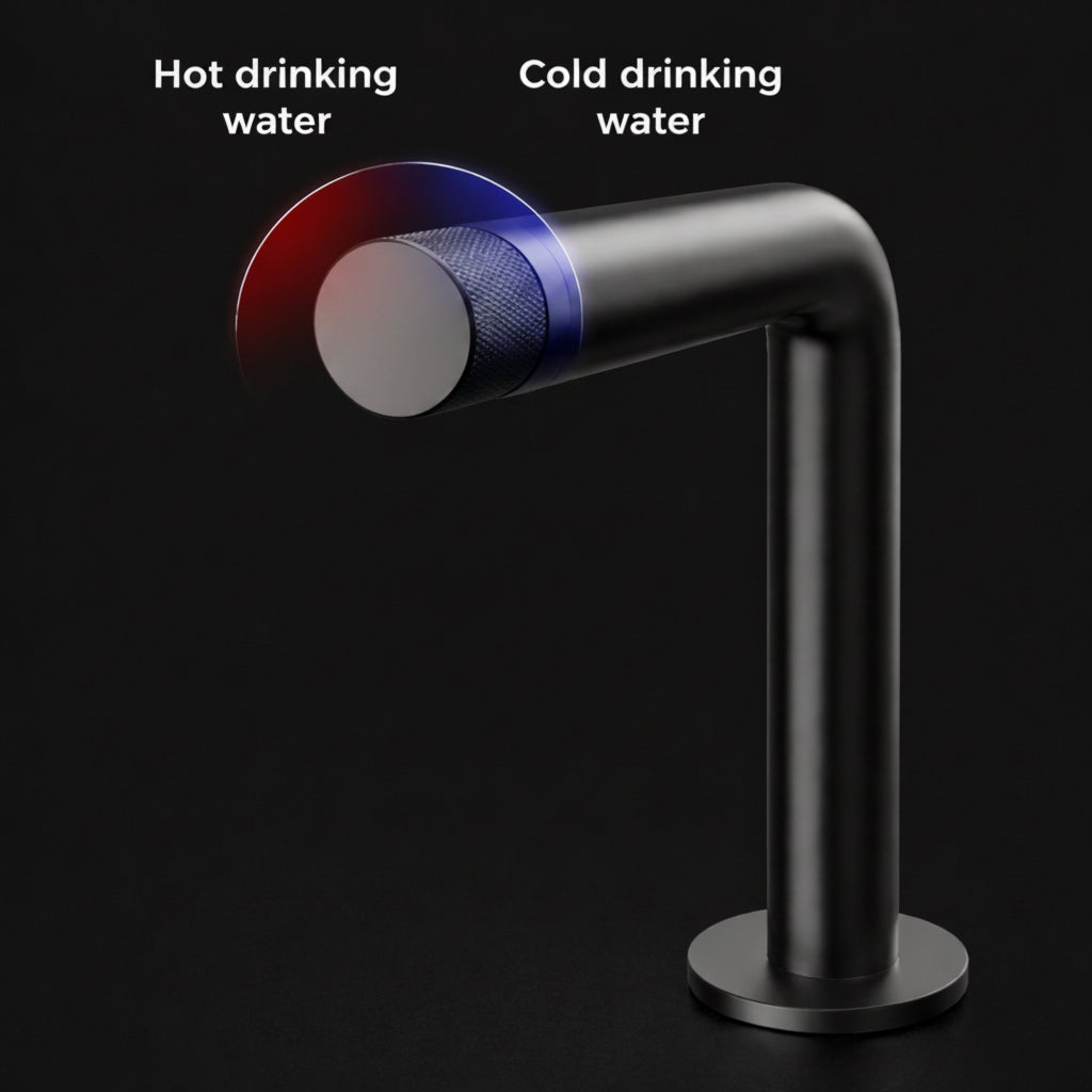 Bar Counter Sink Cup Washer with Flush Down Fresh Water Tap