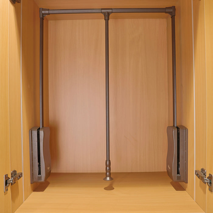 Soft Close Pull Down Closet Rods