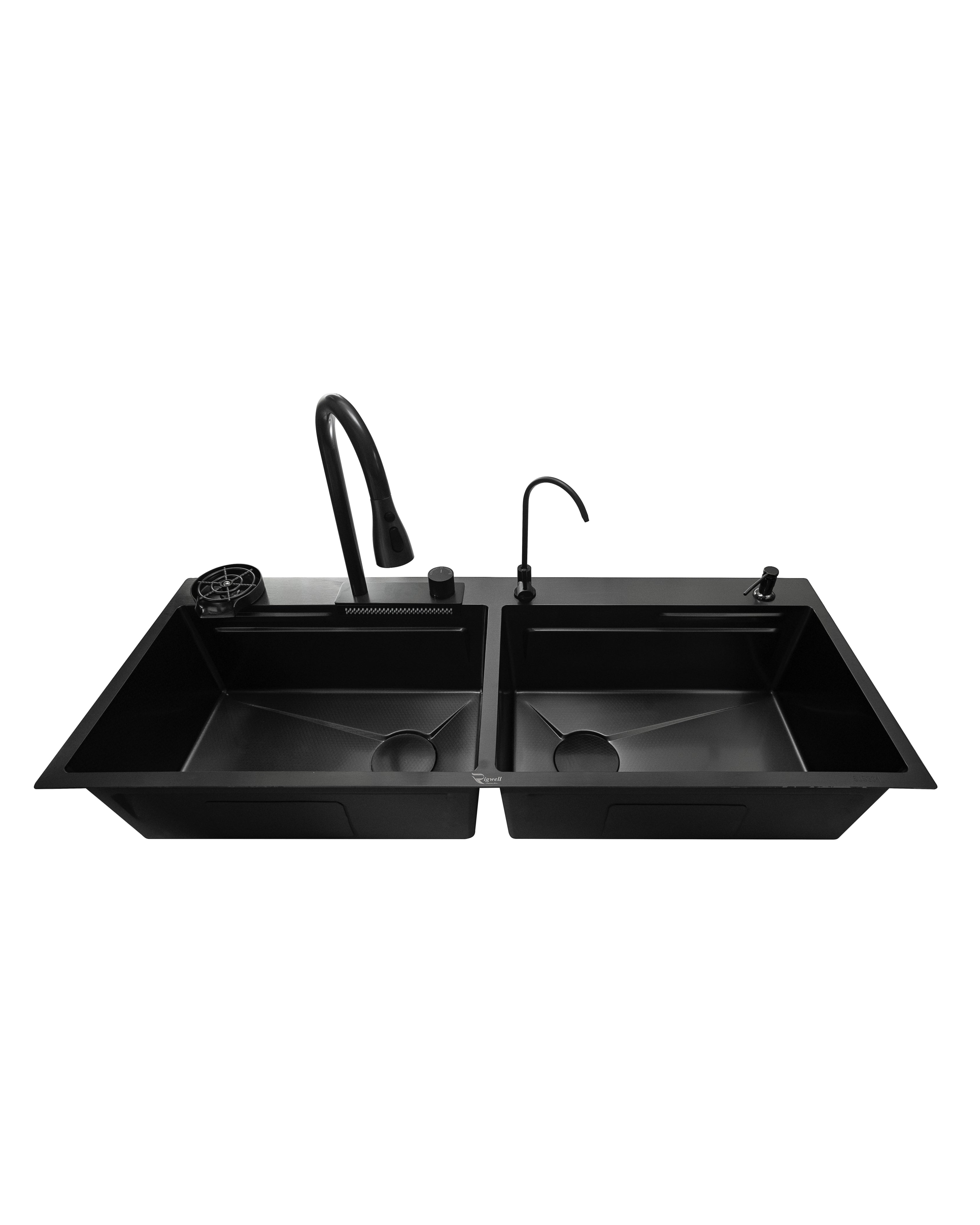 Double Bowl Waterfall Sink 47" * 18" * 9"
