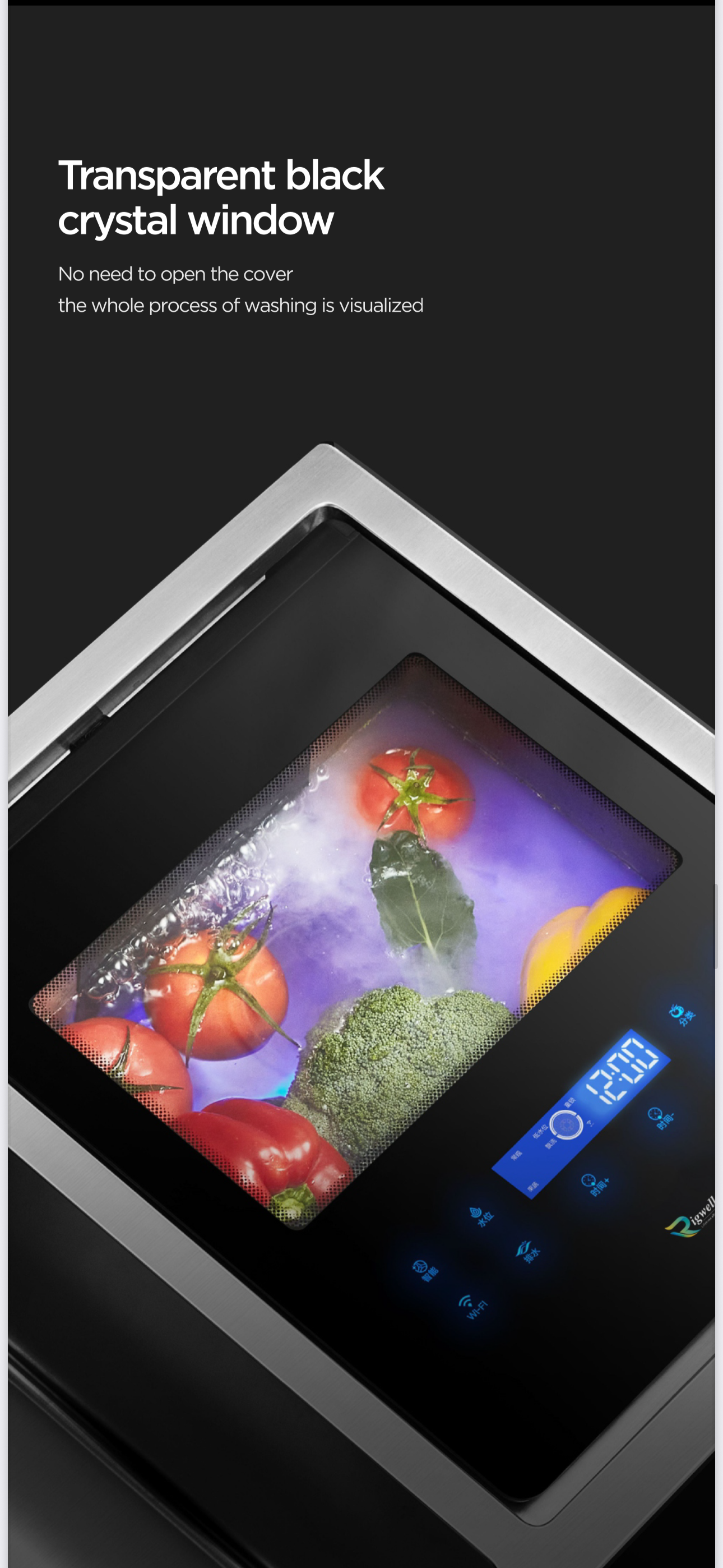 Intelligent Purification Kitchen Sink with Lid