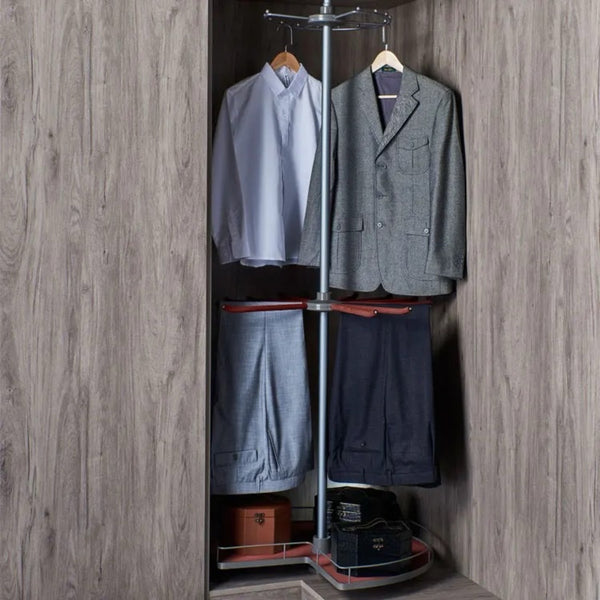 Multi Layer Rotating Corner Carousel Rack