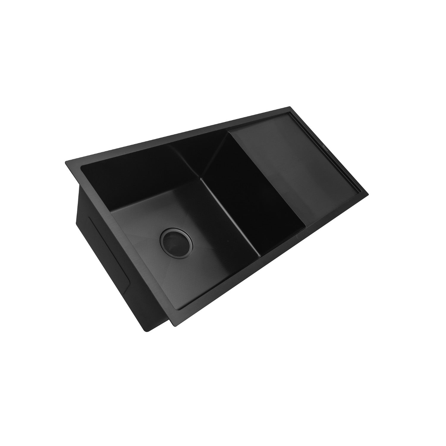Single Bowl With Drainboard Premium Black 37" * 18" * 10"