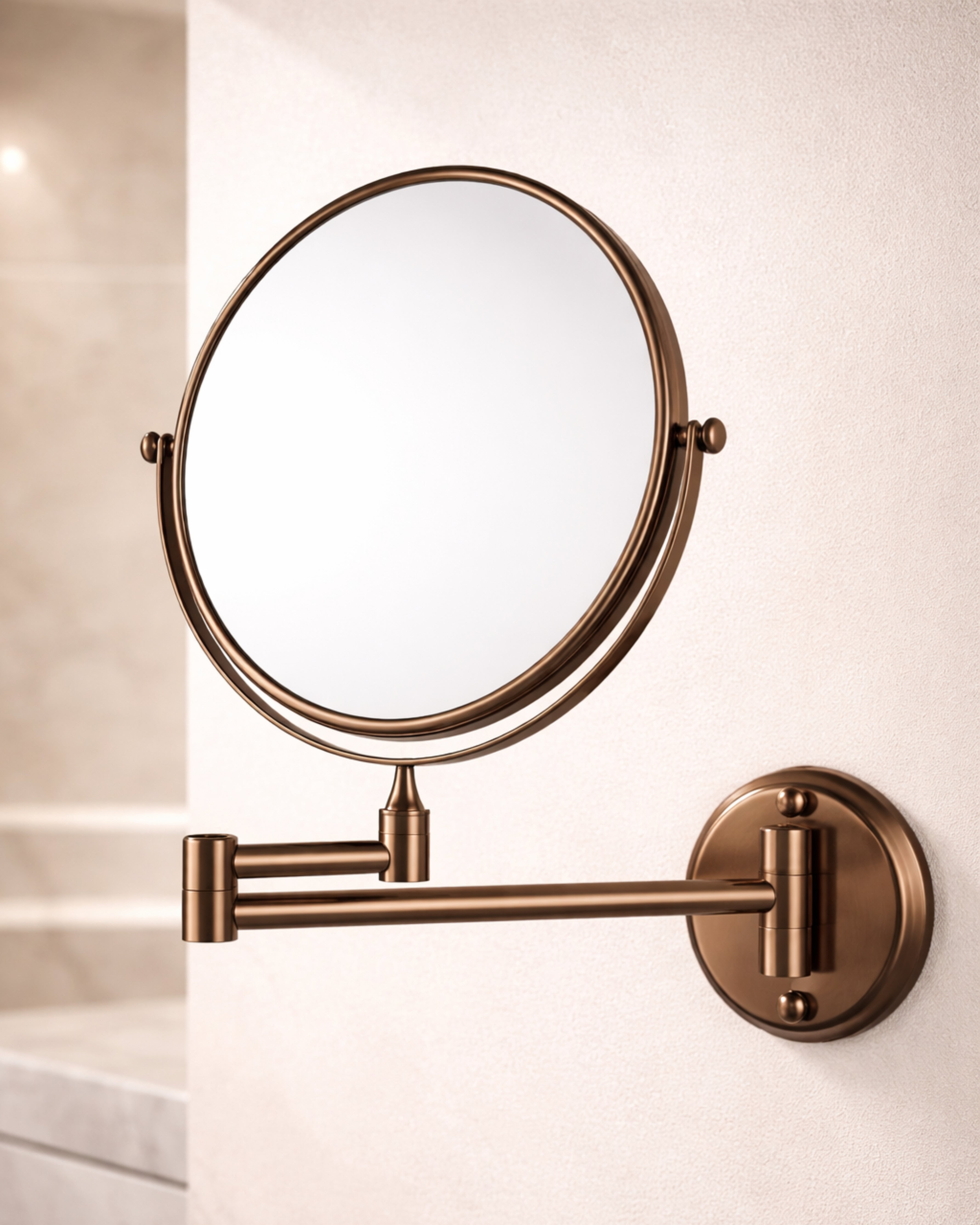 Brass Magnifying Shaving Makeup Mirror