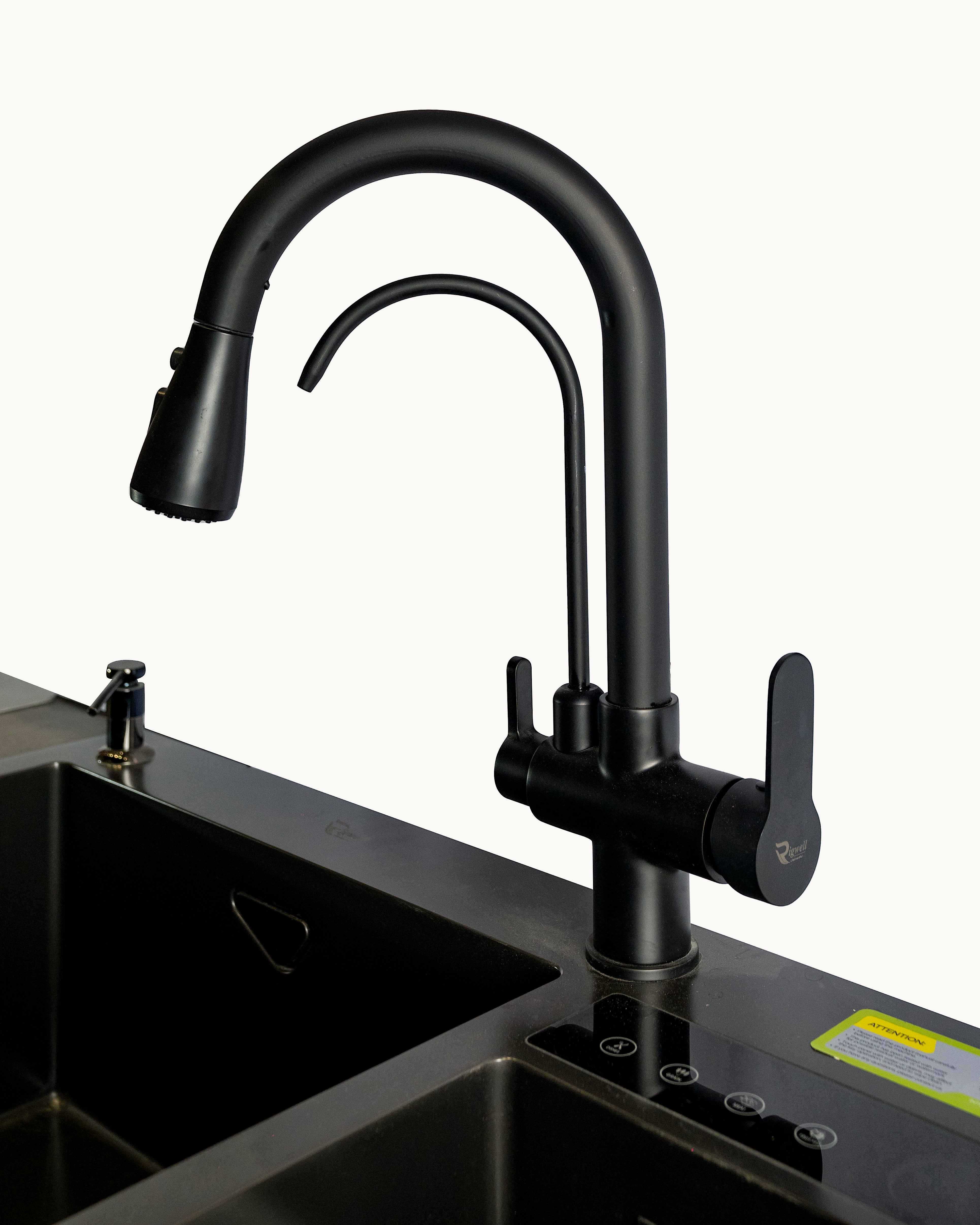 Rigwell Pullout Faucet with In-Built RO Tap