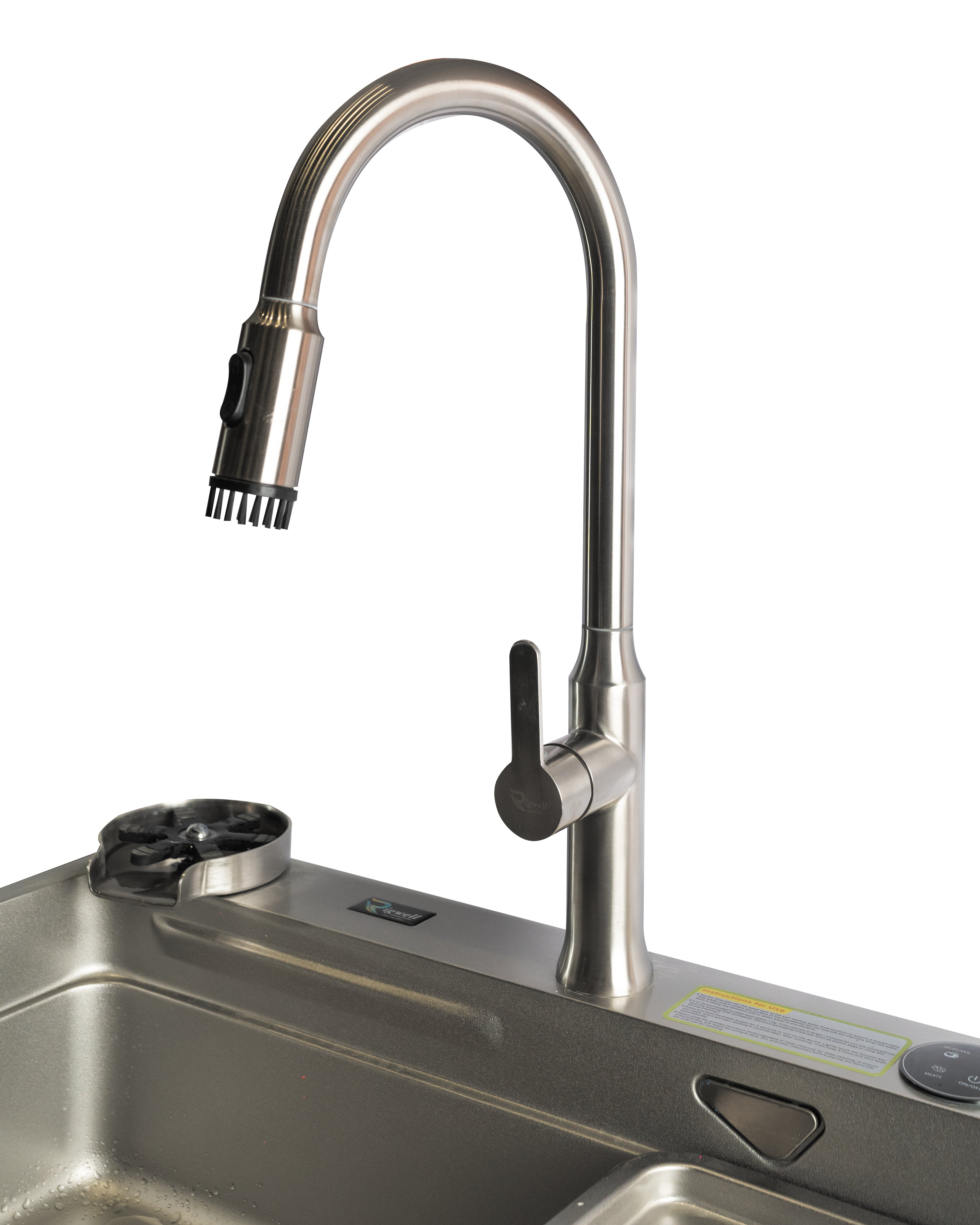 Rigwell SteelArc Pullout Faucet with Brush