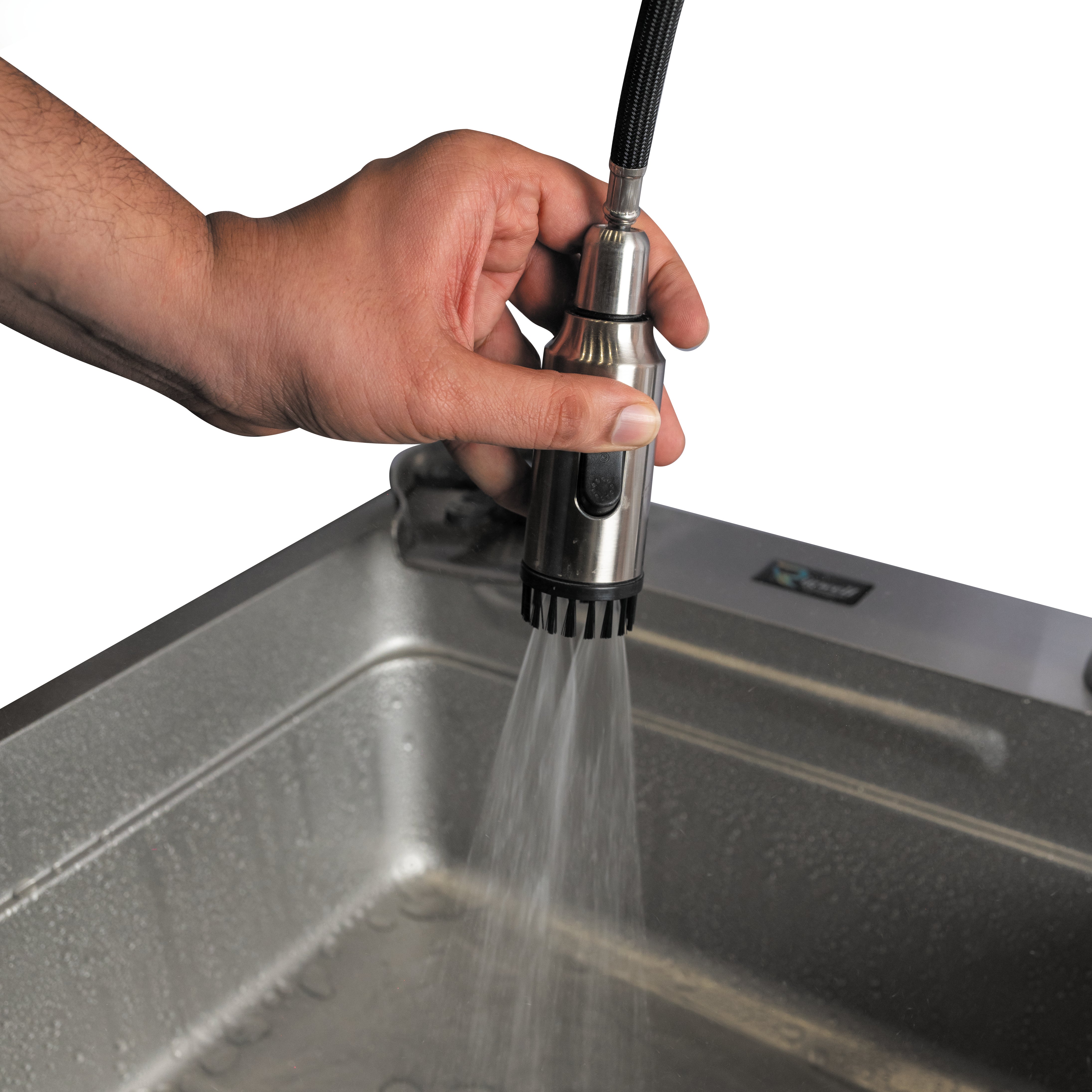 Rigwell SteelArc Pullout Faucet with Brush