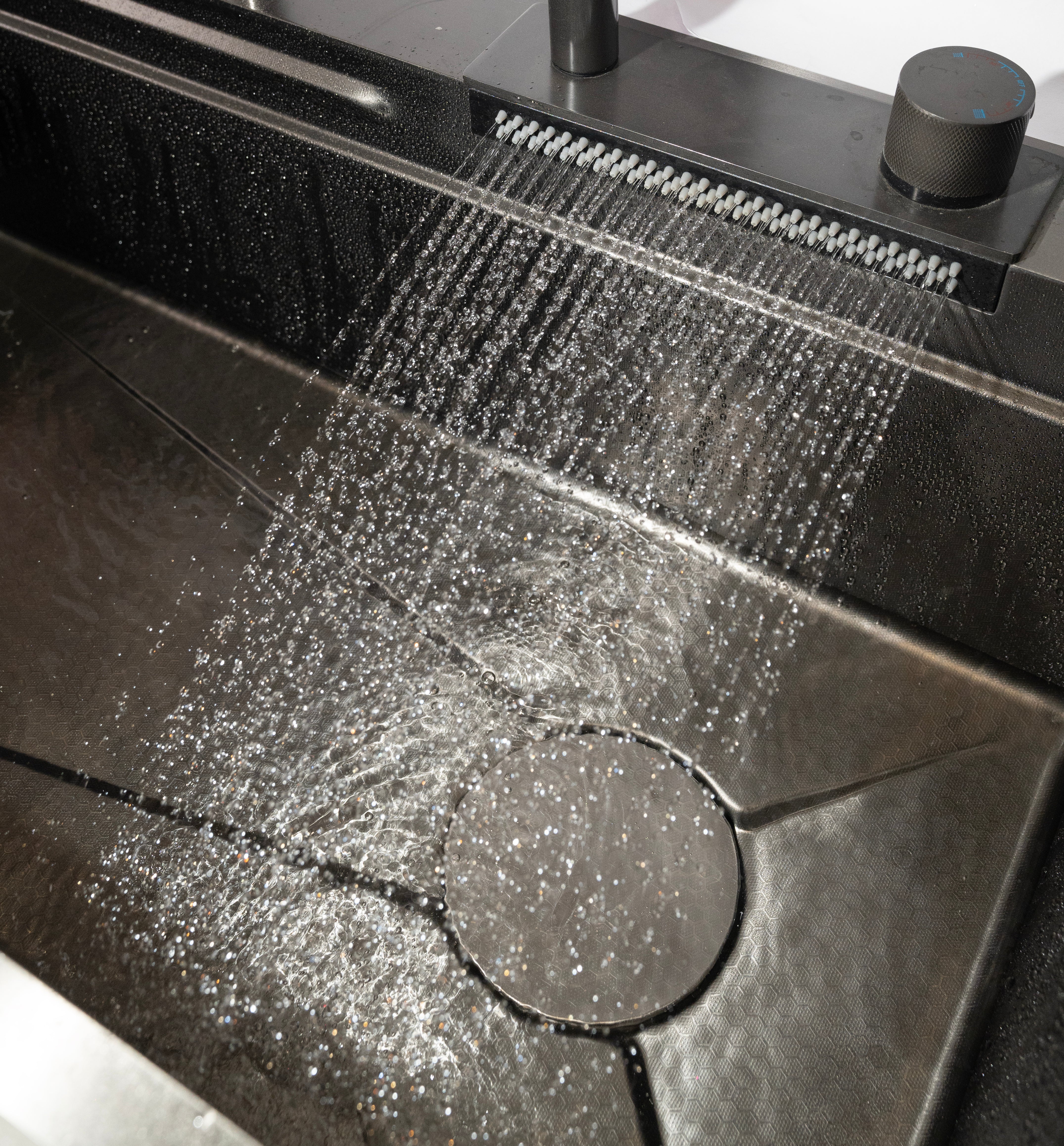 Double Bowl Waterfall Sink 47" * 18" * 9"