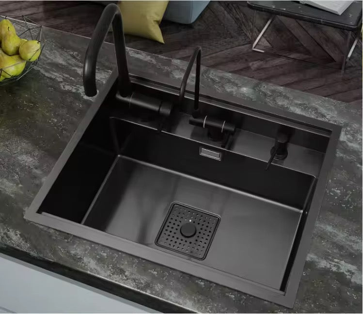 Hidden Kitchen Sink in Black