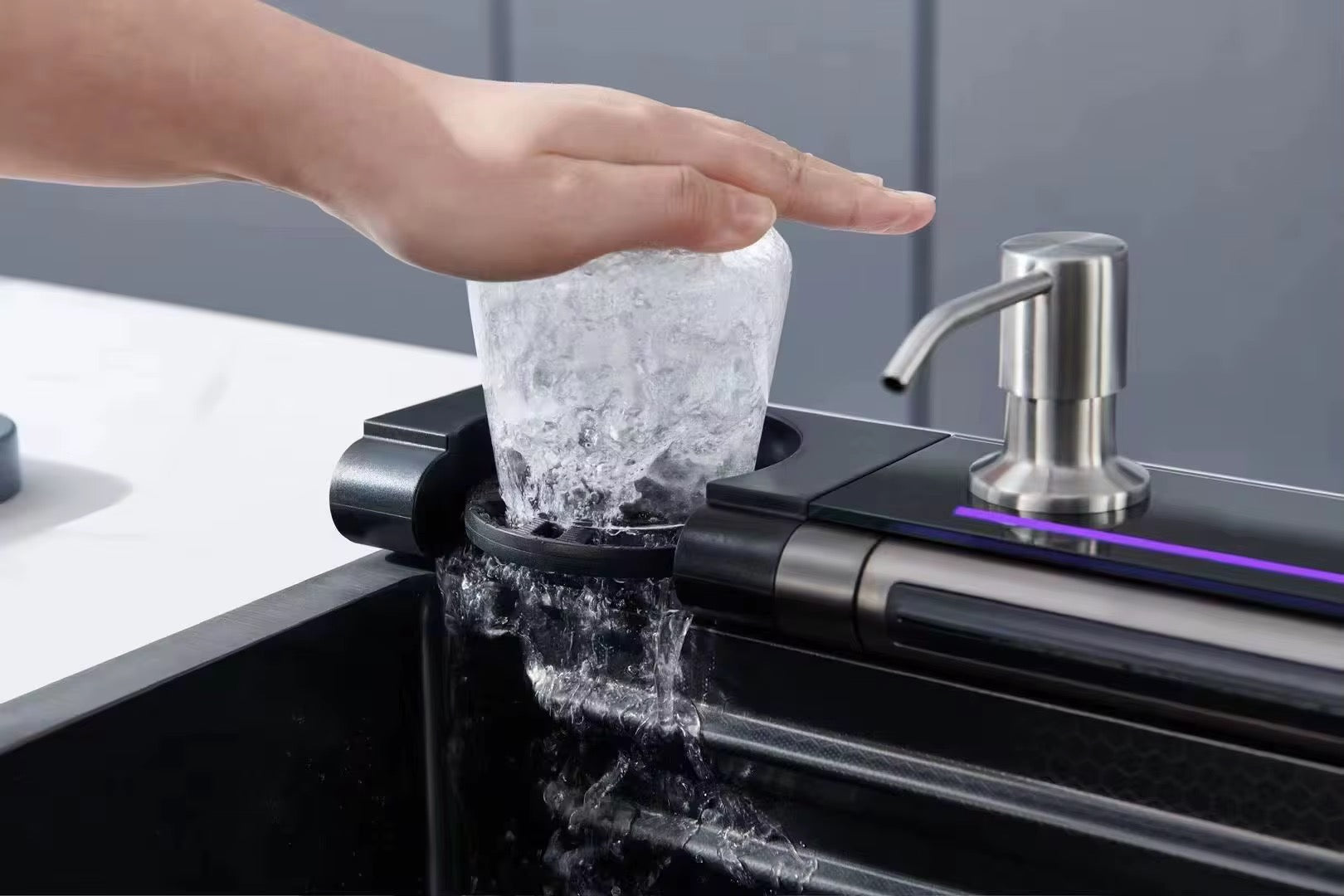 All in one Waterfall Sink- 7 key Piano Sink
