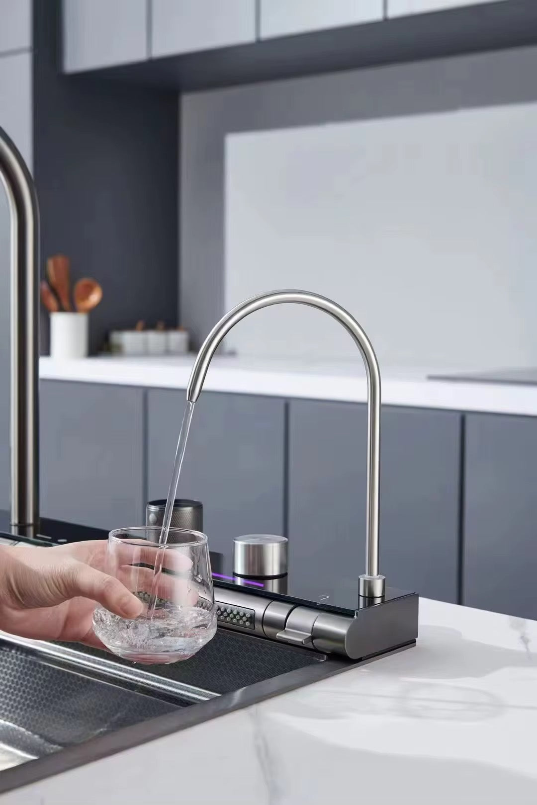 All in one Waterfall Sink- 7 key Piano Sink