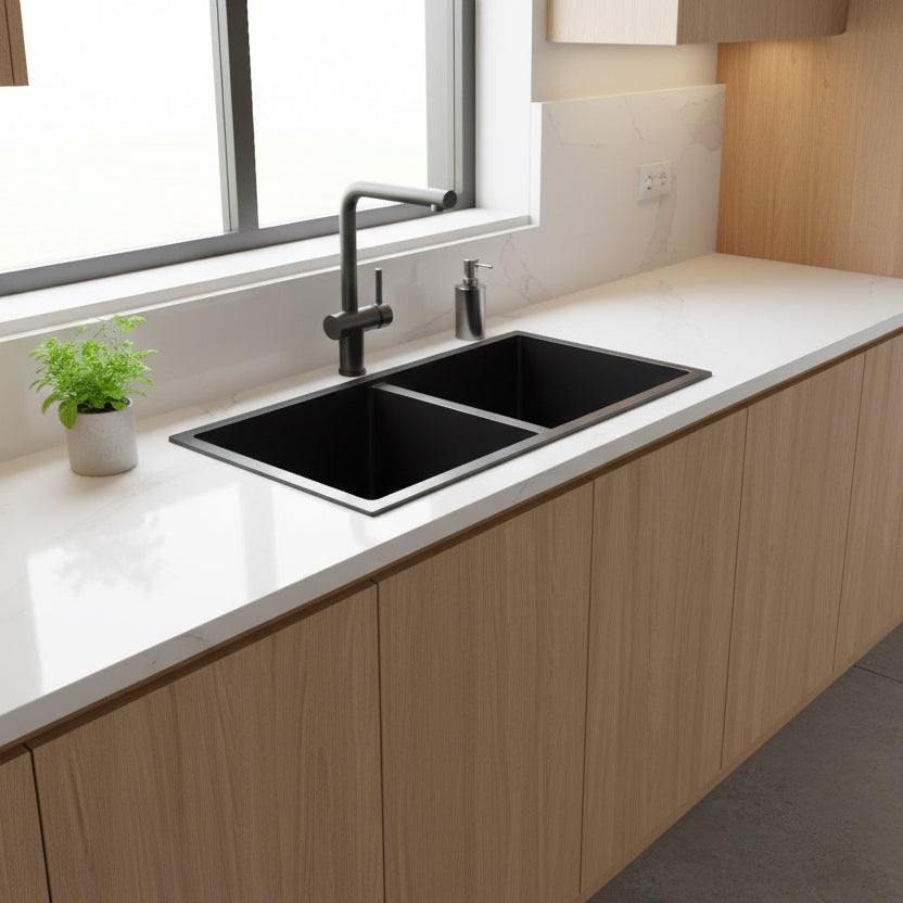 Premium Black Double Bowl Sinks