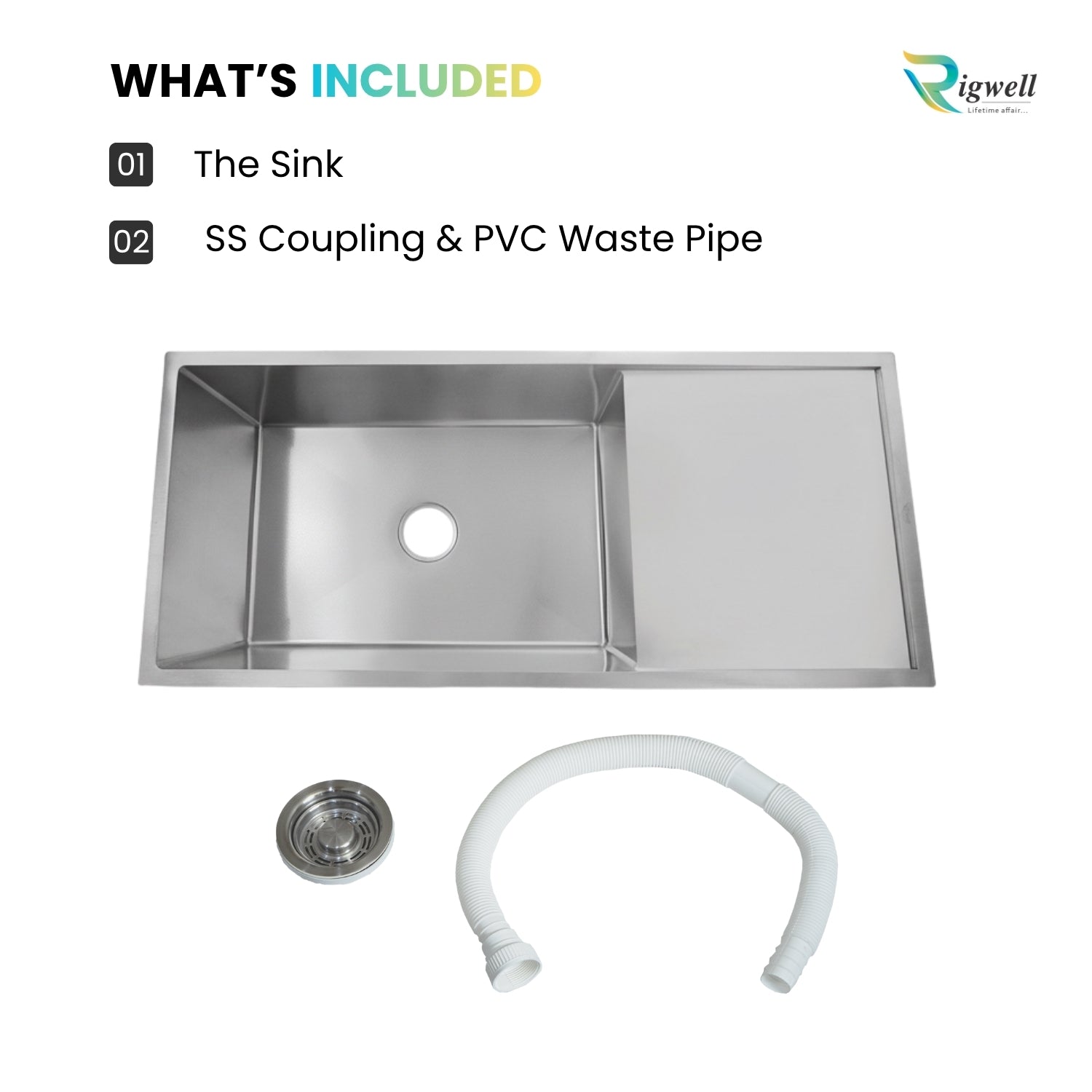 Single Bowl With Drain Board